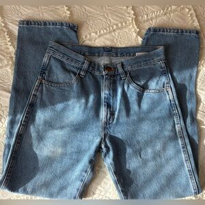 Classic Light Wash Blue Denim Jeans